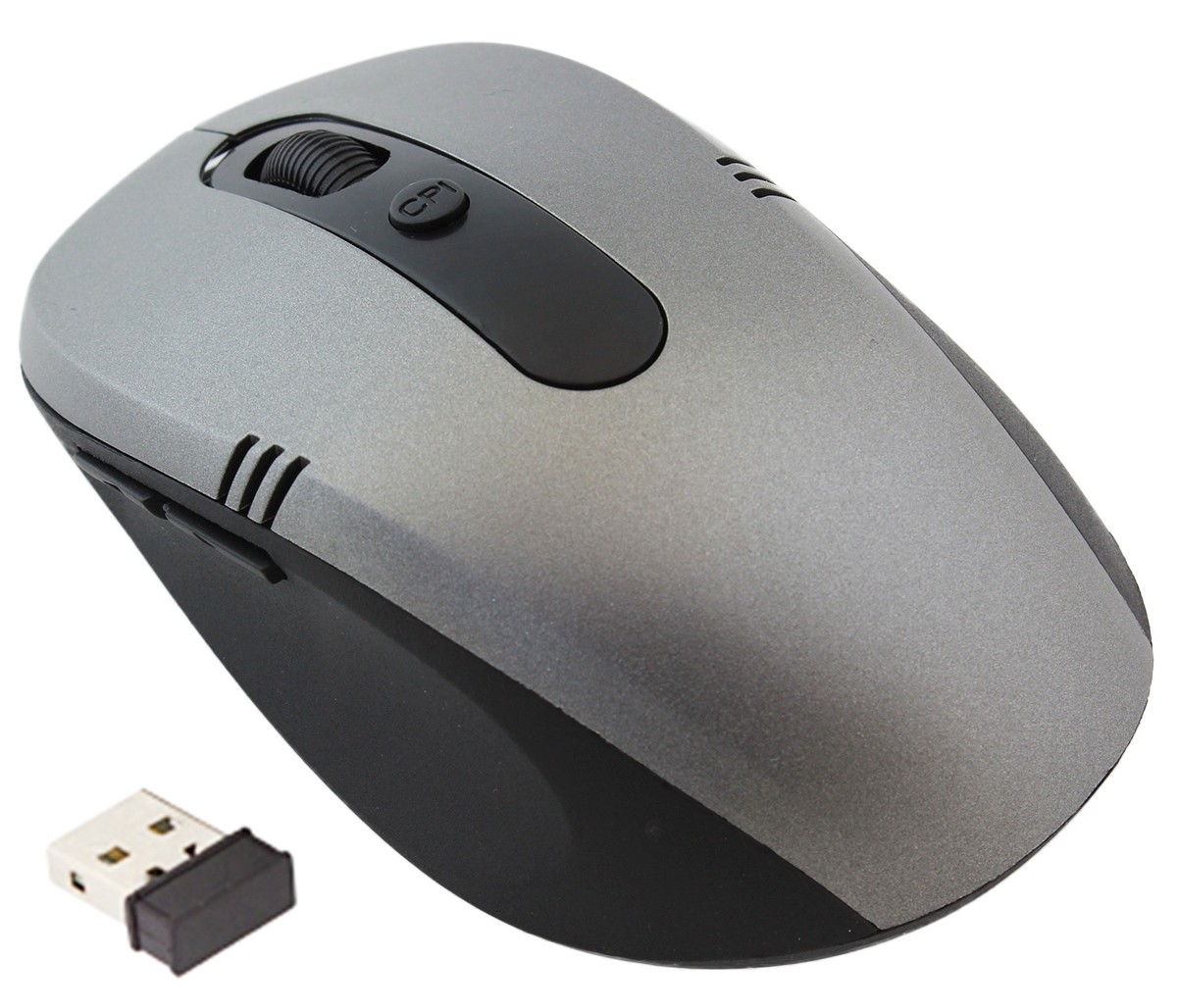 Mouse optic fara fir 800/1600 DPI, intrare USB, forma ergonomica, functie standby, 10,1 x 6,5 x 3,5cm, gri/negru - imagine 5
